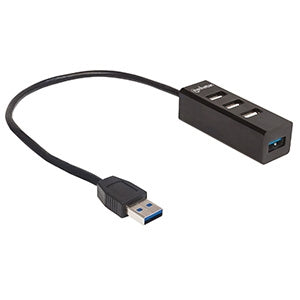 Hub USB Intellinet 163828 | USB 3.0, Conexión Ethernet Externa