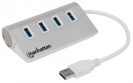 Hub USB Intellinet 163767 | 4 Puertos USB 3.0, Aluminio