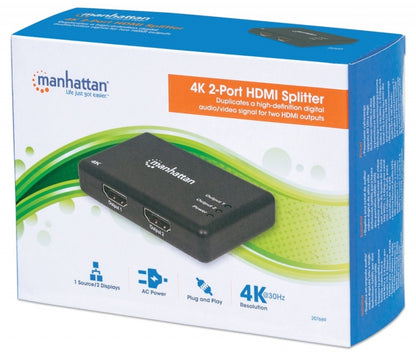 Splitter HDMI Intellinet 207669 | 4K, 2 Puertos