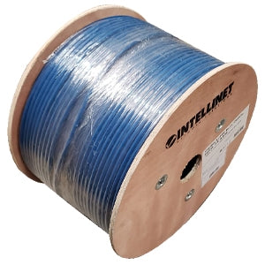 Cable de Red Intellinet Cat 6a 705042 | Apantallado, 305m, 23 AWG, Azul