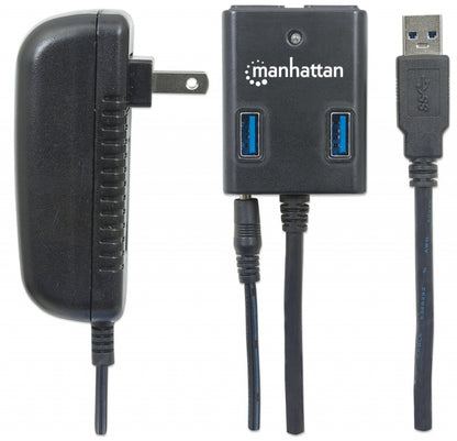 Manhattan Hub USB 3.0 de Supervelocidad - Manhattan Superspeed USB 3. Hub