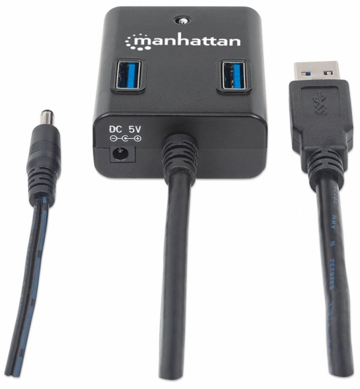 Manhattan Hub USB 3.0 de Supervelocidad - Manhattan Superspeed USB 3. Hub