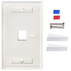 Tapa de Pared Intellinet 772389 | 1 Puerto, Perforación para Etiqueta
