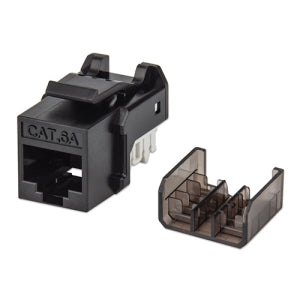 Jack Cat 6a de Impacto (keystone) Negro - Negro