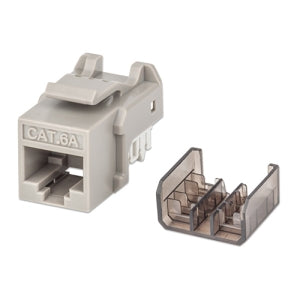 Jack Cat 6a Intellinet 772341 | Keystone Gris, Alta Velocidad