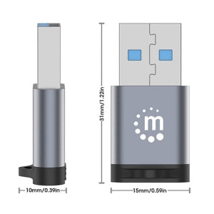 Adaptador USB-C Intellinet 356305 | V3.2 Gen1, 5Gbps 3A, Níquel Contacto