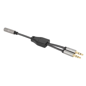 Adaptador Audio Intellinet 356121 | 3.5MM 1 H a 2 M, Oro Contacto Chapado 28 AWG