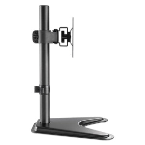 Soporte de Escritorio para Monitor Soporta Un Monitor LCD de 17" a 27" con Un Peso de Hasta 7kg, Cuenta con Inclinación de +/- 10 °, Giro de +/- 45 °, Rotación de +/- 45 °, Altura Ajustable, Negro