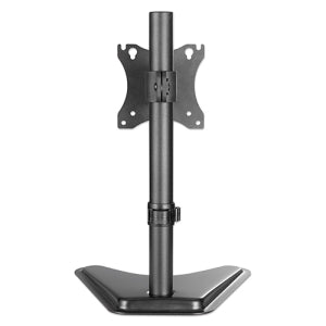 Soporte de Escritorio para Monitor Soporta Un Monitor LCD de 17" a 27" con Un Peso de Hasta 7kg, Cuenta con Inclinación de +/- 10 °, Giro de +/- 45 °, Rotación de +/- 45 °, Altura Ajustable, Negro