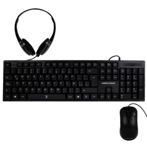 Kit de Teclado, Mouse y Diadema con Micrófono Integrado Alámbrico | Perfect Choice