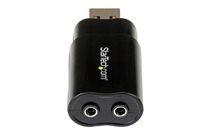 Tarjeta de Sonido USB Externa StarTech.com ICUSBAUDIOB | Estéreo, Adaptador Negro