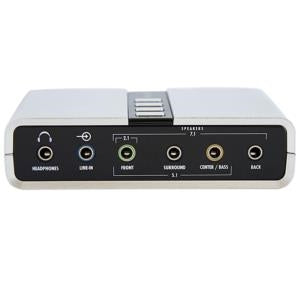 Tarjeta de Sonido StarTech.com ICUSBAUDIO7D | 7.1 Canal, USB 2.0, Salida Óptica SPDIF