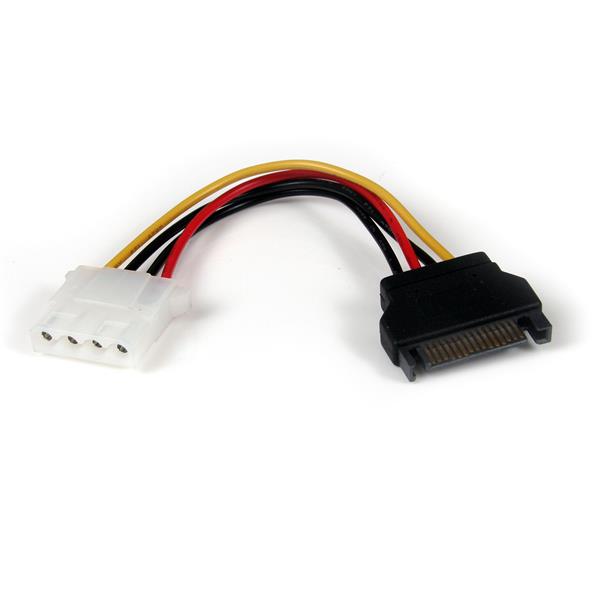 Cable de Alimentación StarTech.com LP4SATAFM6IN | Adaptador Molex LP4 a SATA, 15CM
