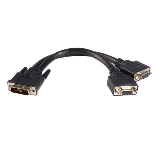 Cable VGA StarTech.com DMSVGAVGA1 | DMS-59 Macho, 2x HD15 Hembra, 20 cm