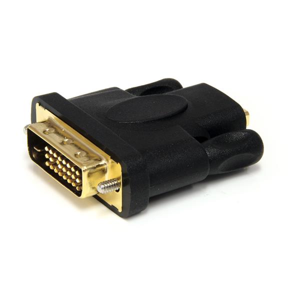 Startech.com Adaptador Hdmi® a Dvi - DVI-D Macho - HDMI Hembra - Convertidor - Negro - Oro Conector - Negro