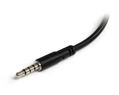 Startech.com Adaptador de Diadema MINI-JACK 3.5MM 4 Pines a Conectores Separados de Audífonos y de Micrófono - M a 2xh - Cable For Dispositivo de Audio, Portátil, Auriculares, Auricular, Altavoz,