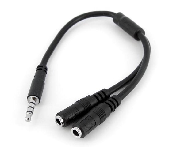 Startech.com Adaptador de Diadema MINI-JACK 3.5MM 4 Pines a Conectores Separados de Audífonos y de Micrófono - M a 2xh - Cable For Dispositivo de Audio, Portátil, Auriculares, Auricular, Altavoz,