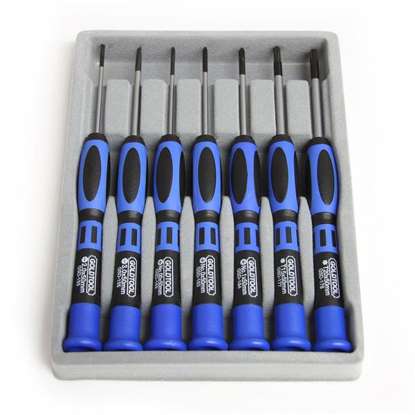 Juego de Destornilladores StarTech.com CTK100P | 7 Piezas, Torx y Phillips, Azul-Gris