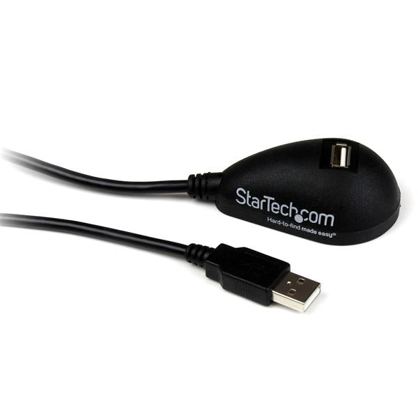 Cable de Extensión USB 2.0 StarTech.com USBEXTAA5DSK | 1.5m, Macho a Hembra, Negro
