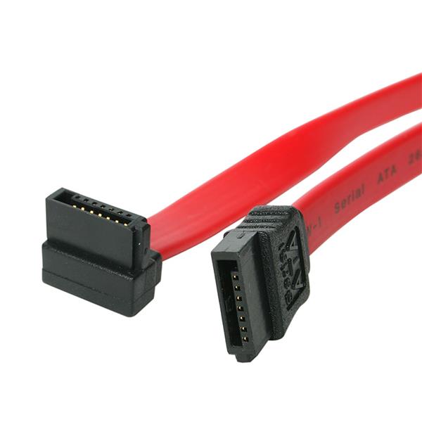 Cable SATA StarTech.com SATA18RA1 | Acodado a la Derecha, 6 Gbit/s, 45 cm