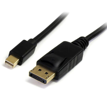 Startech.com Cable de 3m Adaptador de Mini Displayport 4k 1.2 Macho a Displayport Macho- Negro - Cable For Monitor, Dispositivo de Audio/vídeo, Tv, Portátil, Proyector - 21.6gbit/s - Admite Hasta3840