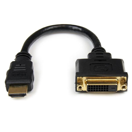 Adaptador StarTech.com HDDVIMF8IN | HDMI Macho a DVI-D Hembra, 20CM, Apantallado