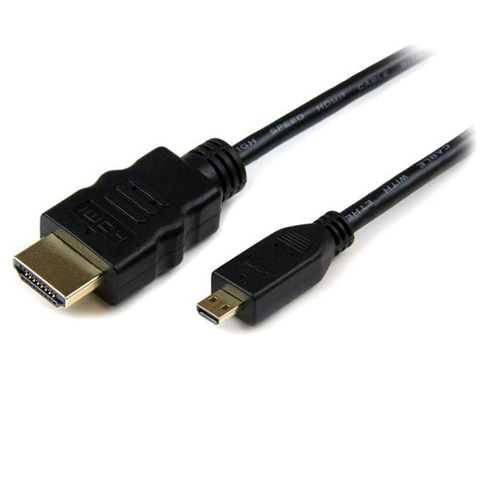 Startech.com Cable Hdmi® de Alta Velocidad con Ethernet a Micro HDMI 3m - 2x Macho - Adaptador Negro - Cable For Dispositivo de Audio/vídeo, Teléfono Móvil, Tv, Smartphone, Monitor, Tableta, Cámara,