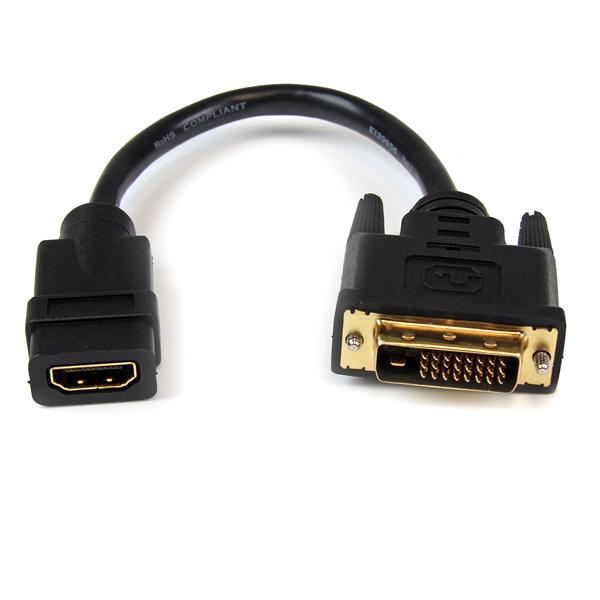 Adaptador StarTech.com HDDVIFM8IN | HDMI Hembra a DVI-D Macho, Soporta 1920x1200