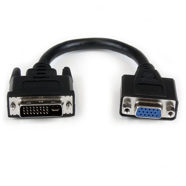 Adaptador DVI-I a VGA StarTech.com DVIVGAMF8IN | 20CM, Apantallado Níquel
