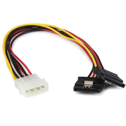 Adaptador StarTech.com PYO2LP4LSATA | Molex 4 Pines a Doble SATA, 30 cm