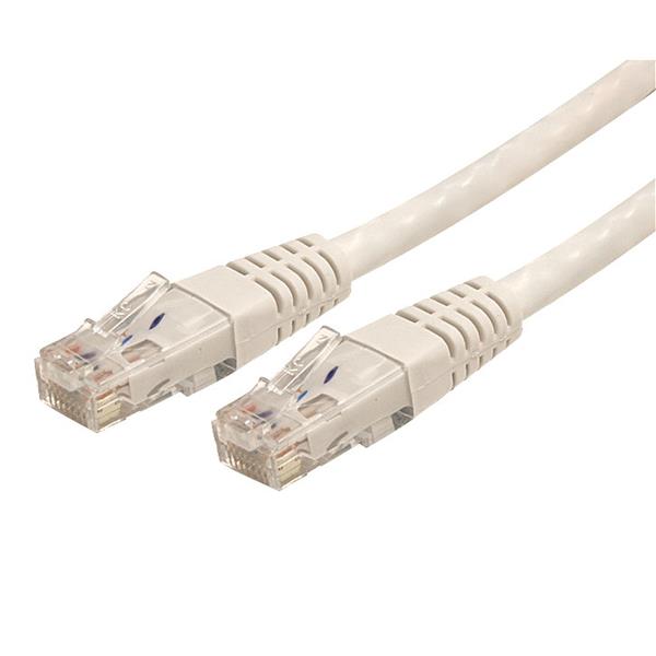 Cable de Red StarTech.com C6PATCH3WH | Cat6 UTP, 91CM, Gigabit Ethernet