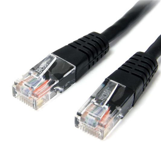 Startech.com Cable de Red 1.8m Categoría Cat5e Utp Rj45 Fast Ethernet - Patch Moldeado - Negro - Cable de Conexión - Negro