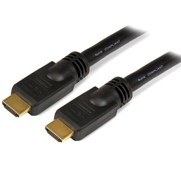 Startech.com Cable HDMI de Alta Velocidad 9.1m - 2x HDMI Macho - Negro - Ultra HD 4k X 2k - Cable For Reproductor Blu-ray, Hdtv, Reproductor Dvd, Receptor Estéreo, Proyector, Dispositivo de