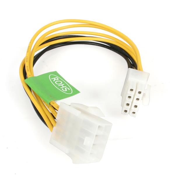 Cable de Extensión StarTech.com EPS8EXT | 20CM, 8 Pines EPS de Alimentación ATX