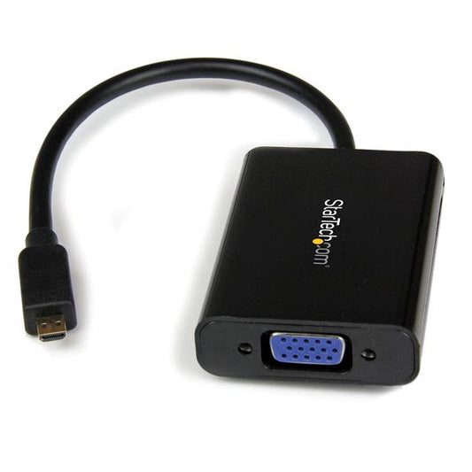 Adaptador de Video StarTech.com MCHD2VGAA2 | Micro HDMI a VGA, Resolución 1920x1200