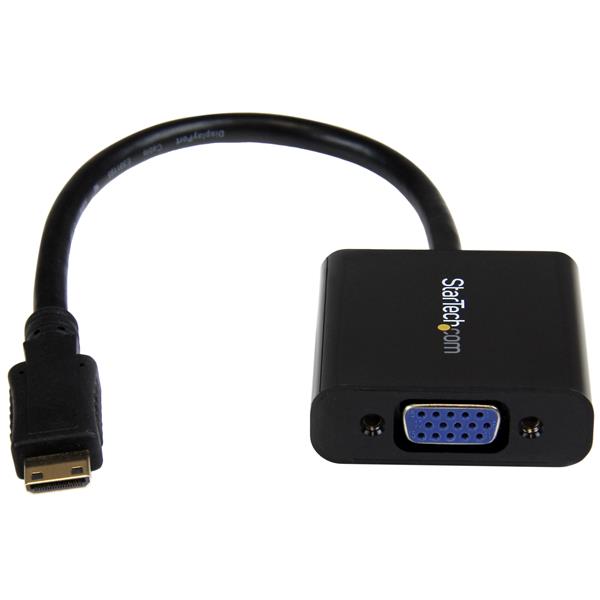 Adaptador StarTech.com MNHD2VGAE2 | Mini HDMI a VGA 1080p, Compatible con Proyector y Monitor
