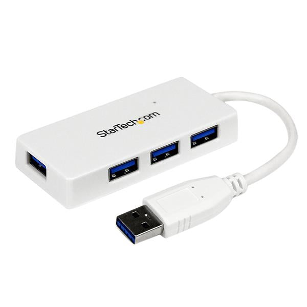 Hub USB 3.0 StarTech.com ST4300MINU3W | 4 Puertos, Velocidad 5Gbps, Compatible PC y Mac