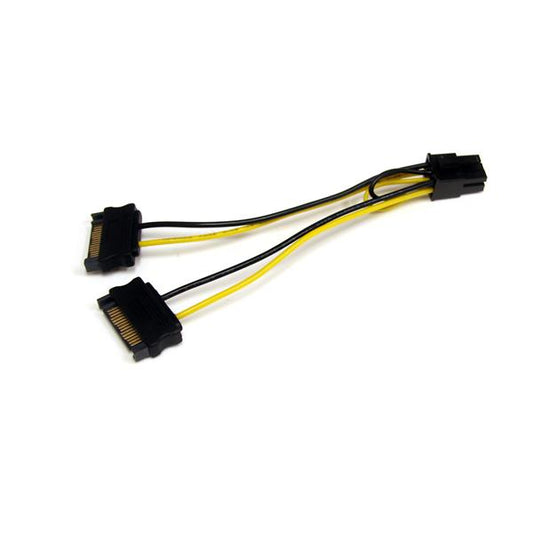 Adaptador StarTech.com SATPCIEXADAP | SATA a 6 Pines, 15 cm para Tarjetas PCI Express