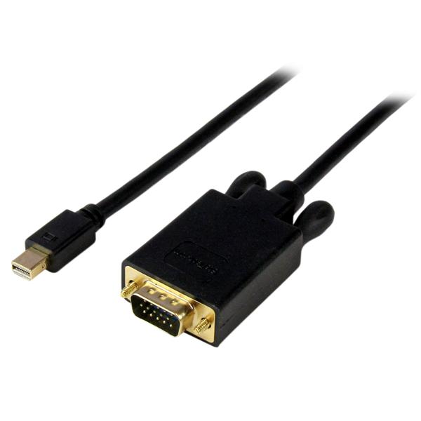 Cable Adaptador StarTech.com Mini DisplayPort a VGA MDP2VGAMM3B | 0.9m, Compatible con Thunderbolt 1/2