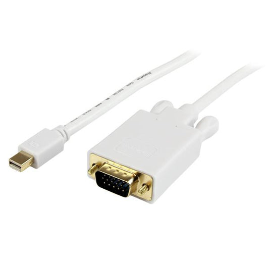 Cable Adaptador StarTech.com MDP2VGAMM3W | Mini DisplayPort a VGA, 1080p, 91cm