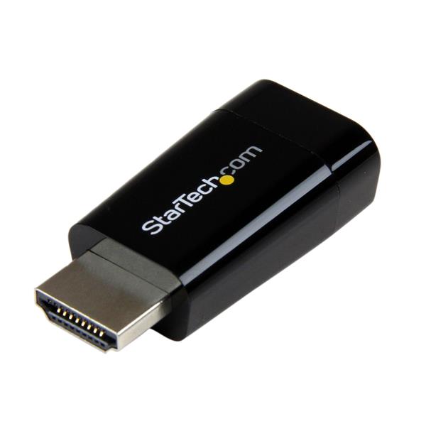 Startech.com Adaptador Convertidor de Video Portátil HDMI a VGA - Hd15 - 1920x1200 - 1920 X 1200 Supported - Negro
