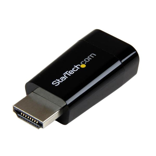 Startech.com Adaptador Convertidor de Video Portátil HDMI a VGA - Hd15 - 1920x1200 - 1920 X 1200 Supported - Negro