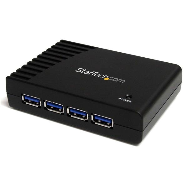 Startech.com Hub USB 3.0 Superspeed de 4 Puertos con Adaptador de Alimentación - Concentrador de Expansión USB para Pc/mac - 4 Total USB Port(s) - 4 USB 3.0 Port(s) - Pc
