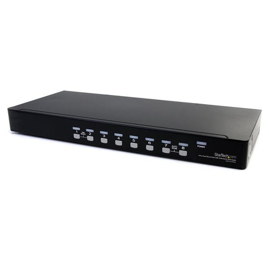 Conmutador KVM StarTech.com SV831DUSBAU | 8 Puertos VGA, USB 2.0, Montable en Rack