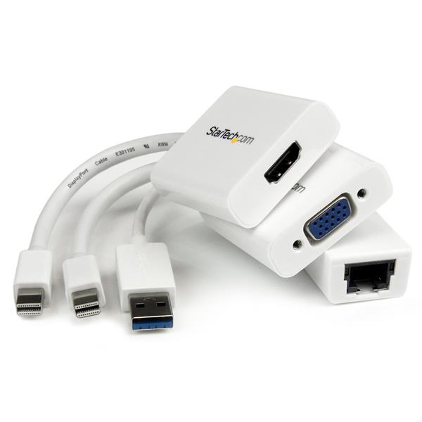 Adaptador StarTech.com MACAMDPGBK | Mini DisplayPort a VGA/HDMI, USB 3.0 a Ethernet Gigabit