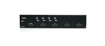 Startech.com Divisor Bifurcador HDMI de 4 Puertos con Amplificador - Splitter - 1920x1200 - 1080p - 1920 X 1200 - 9.14m Distancia Máxima de Funcionamiento - Línea Entrada de Audio - Línea Salida de