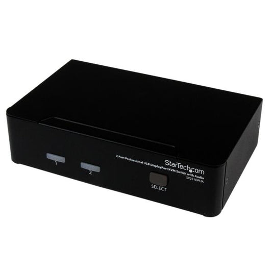 Conmutador KVM StarTech.com SV231DPUA | 2 Puertos DisplayPort, Resolución 3840x2400