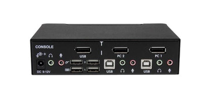 Conmutador KVM StarTech.com SV231DPUA | 2 Puertos DisplayPort, Resolución 3840x2400