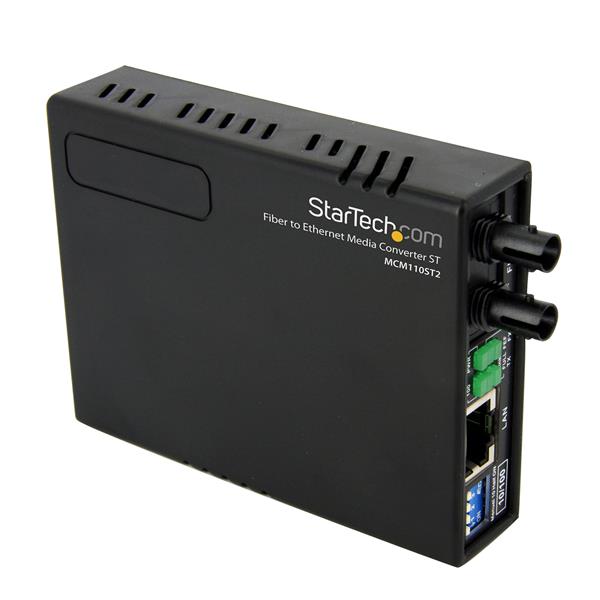 Convertidor de Medios StarTech.com MCM110ST2 | Ethernet 10/100 Mbps, Fibra Multimodo 2km