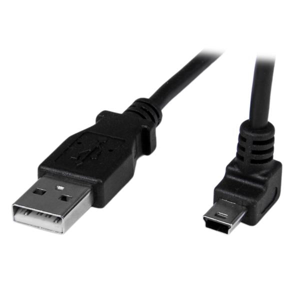 Cable Adaptador StarTech.com USBAMB1MU | 1m, Acodado Hacia Arriba, 480Mbit/s